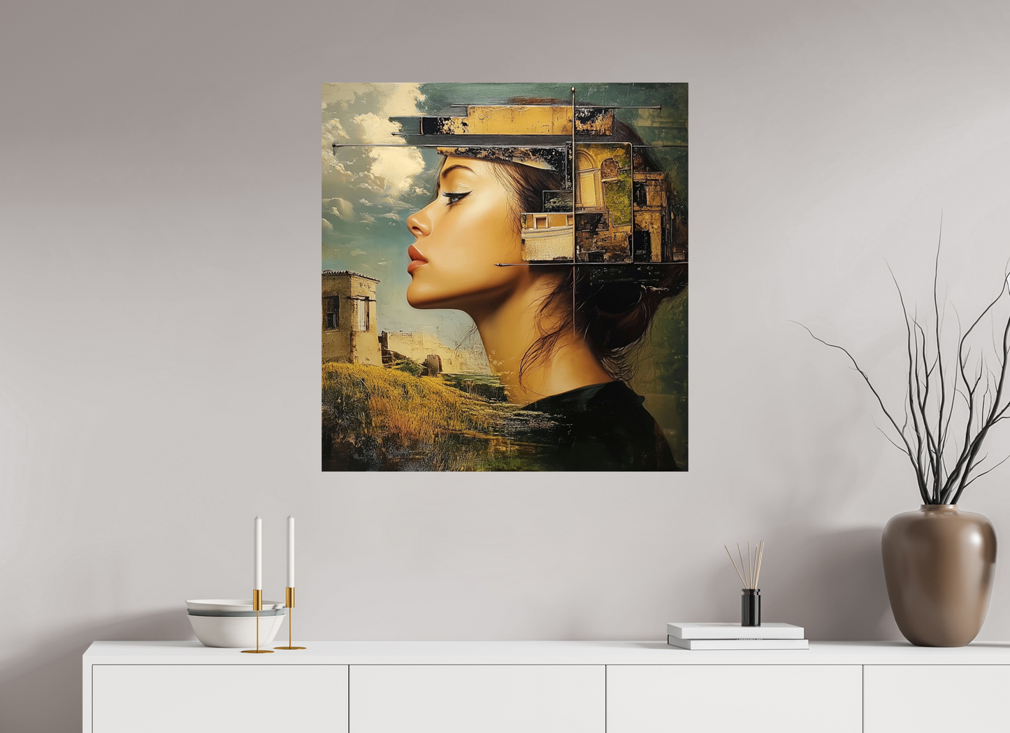 80 x 84,8 cm, Fine Art Pearl su alluminio dibond DayDream