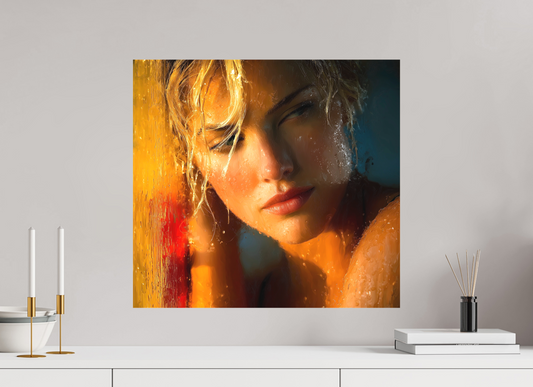 53,9 x 50 cm, TELA OPACA SU TELAIO Douceur Mélancolique