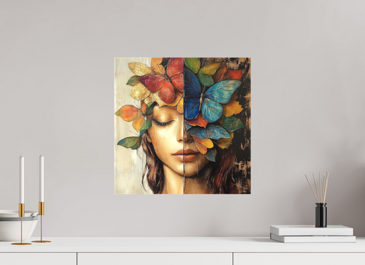 40 x 40 cm, TELA OPACA SU TELAIO The Flower