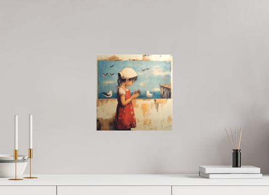 30 x 30 cm, TELA OPACA SU TELAIO Un Petit Moment