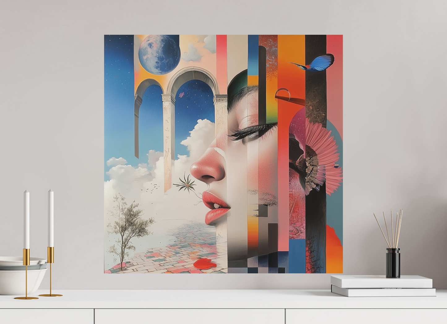 60 x 60 cm, Fine Art Canson Photographique su alluminio dibond Inner World