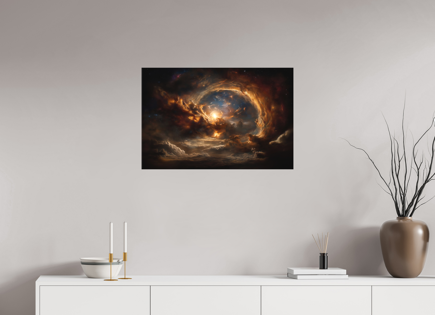 75 x 50 cm, TELA OPACA SU TELAIO Primordial