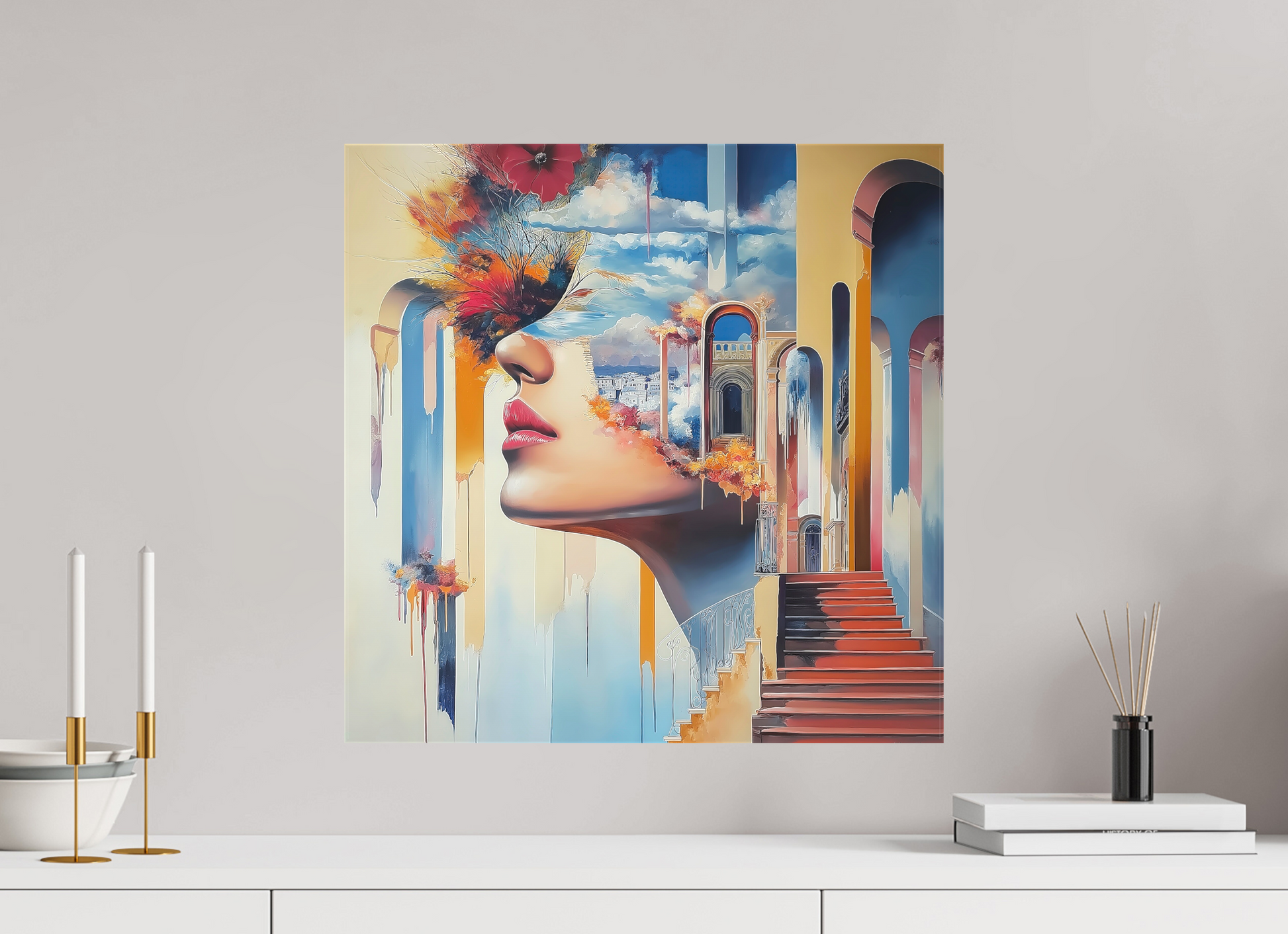 50 x 50 cm, TELA OPACA SU TELAIO The Dream