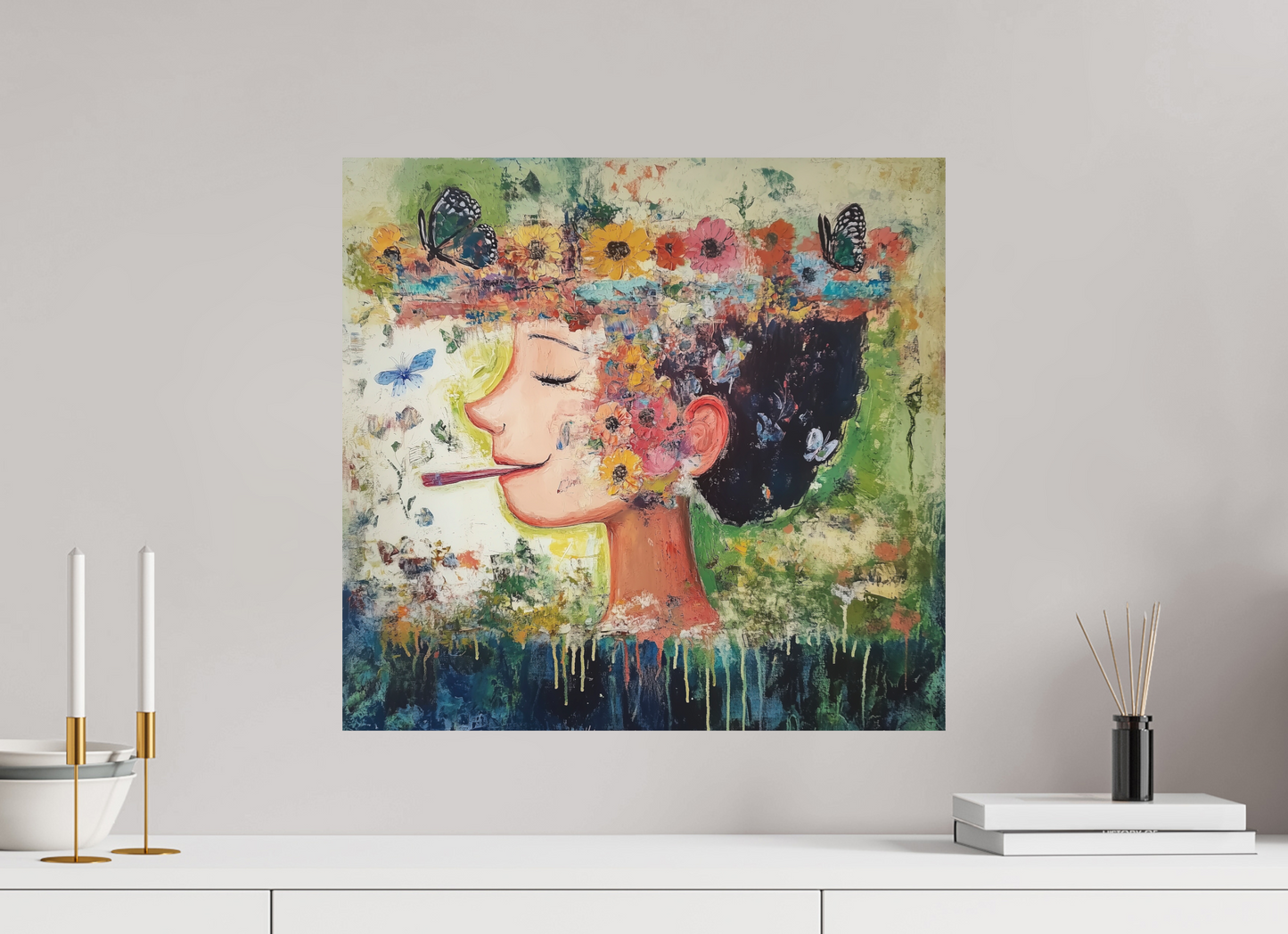 52,6 x 50 cm, Stampa diretta su alluminio Dibond Miss Nanchè