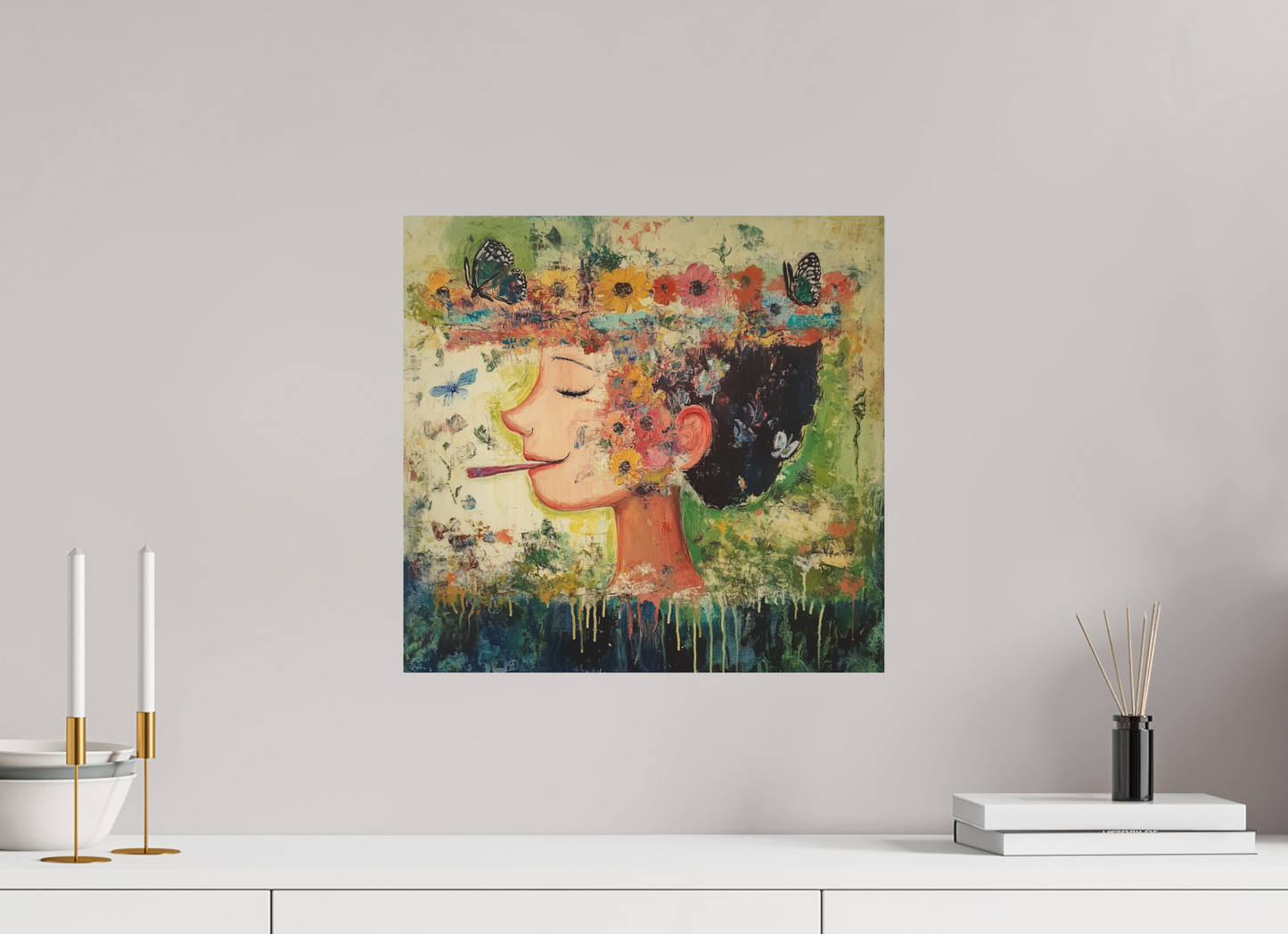 42,1 x 40 cm, Stampa diretta su legno Miss Nanchè