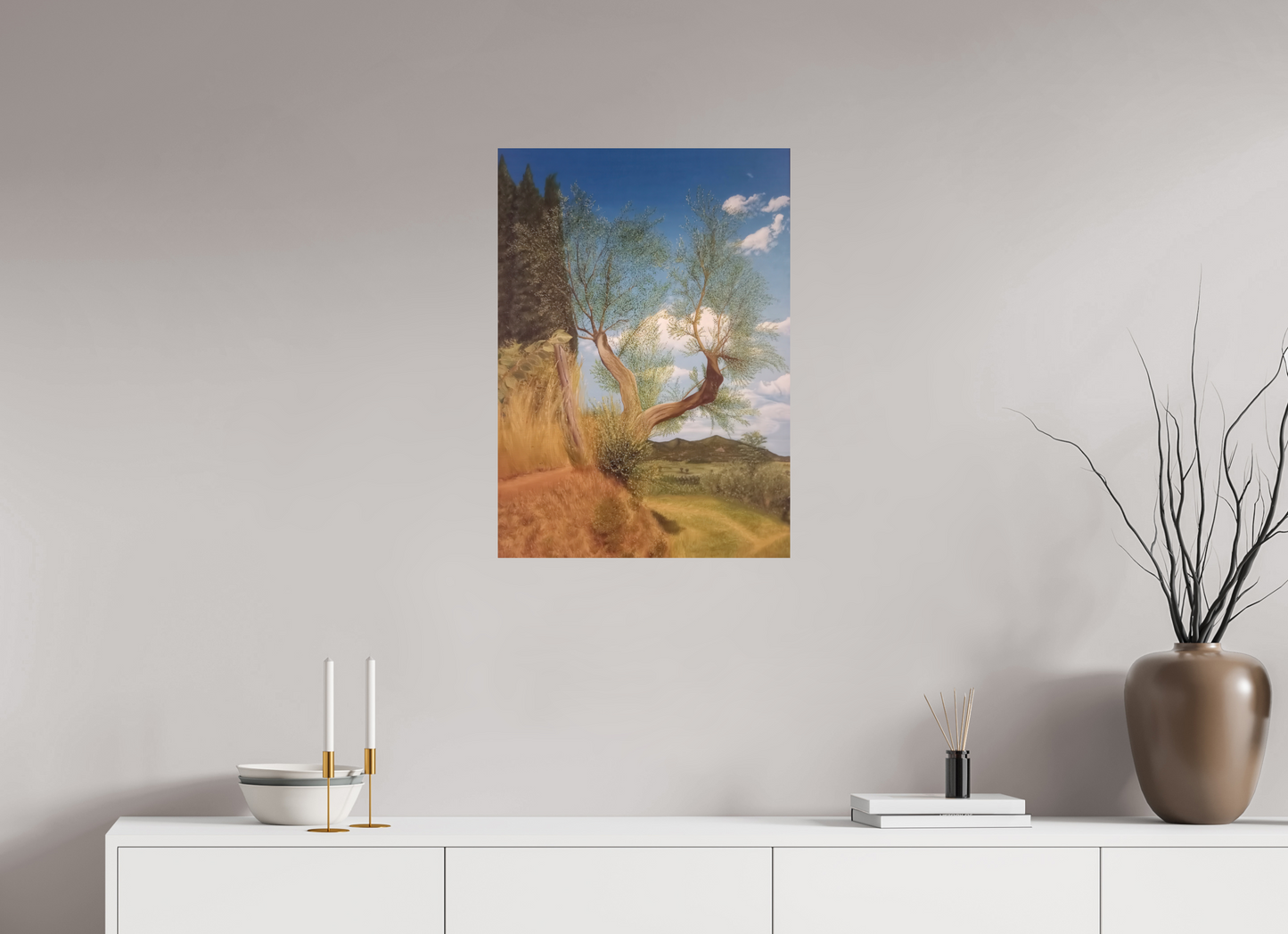 50 x 70,1 cm, Fine Art Pearl su alluminio dibond De Natura Olivae