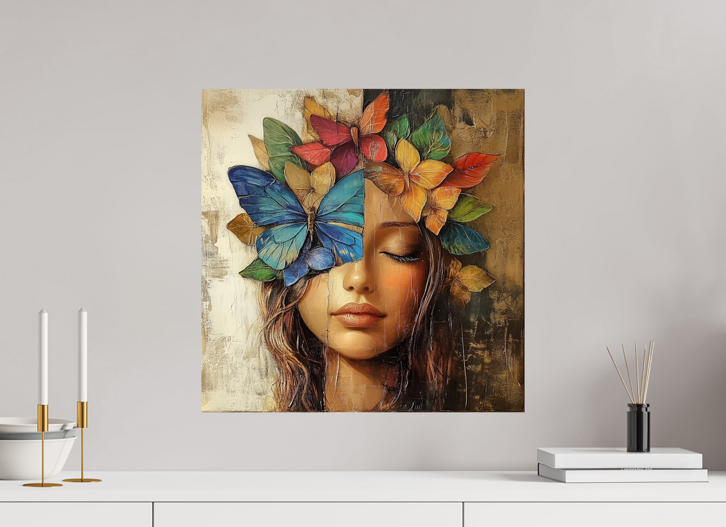 50 x 50 cm, Fine Art Print Baryta su alluminio dibond Chrysalis