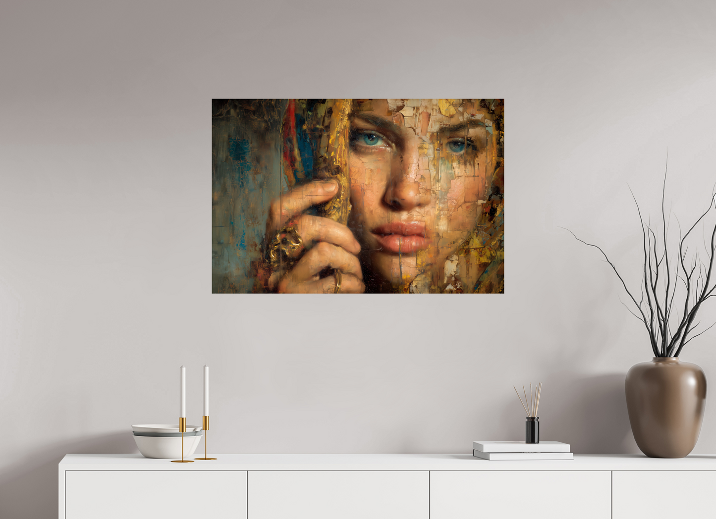 90 x 60 cm, Fine Art Pearl su alluminio dibond Beyond the eyes