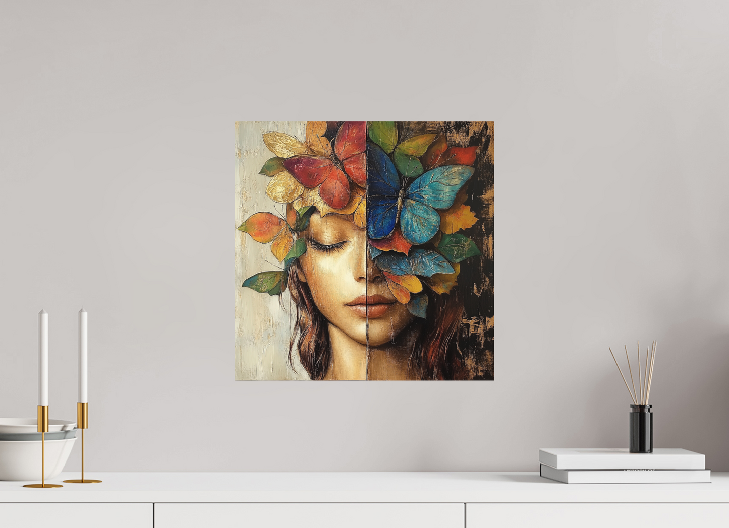 40 x 40 cm, Fine Art Canson Arches Aquarelle Rag su alluminio dibond The Flower