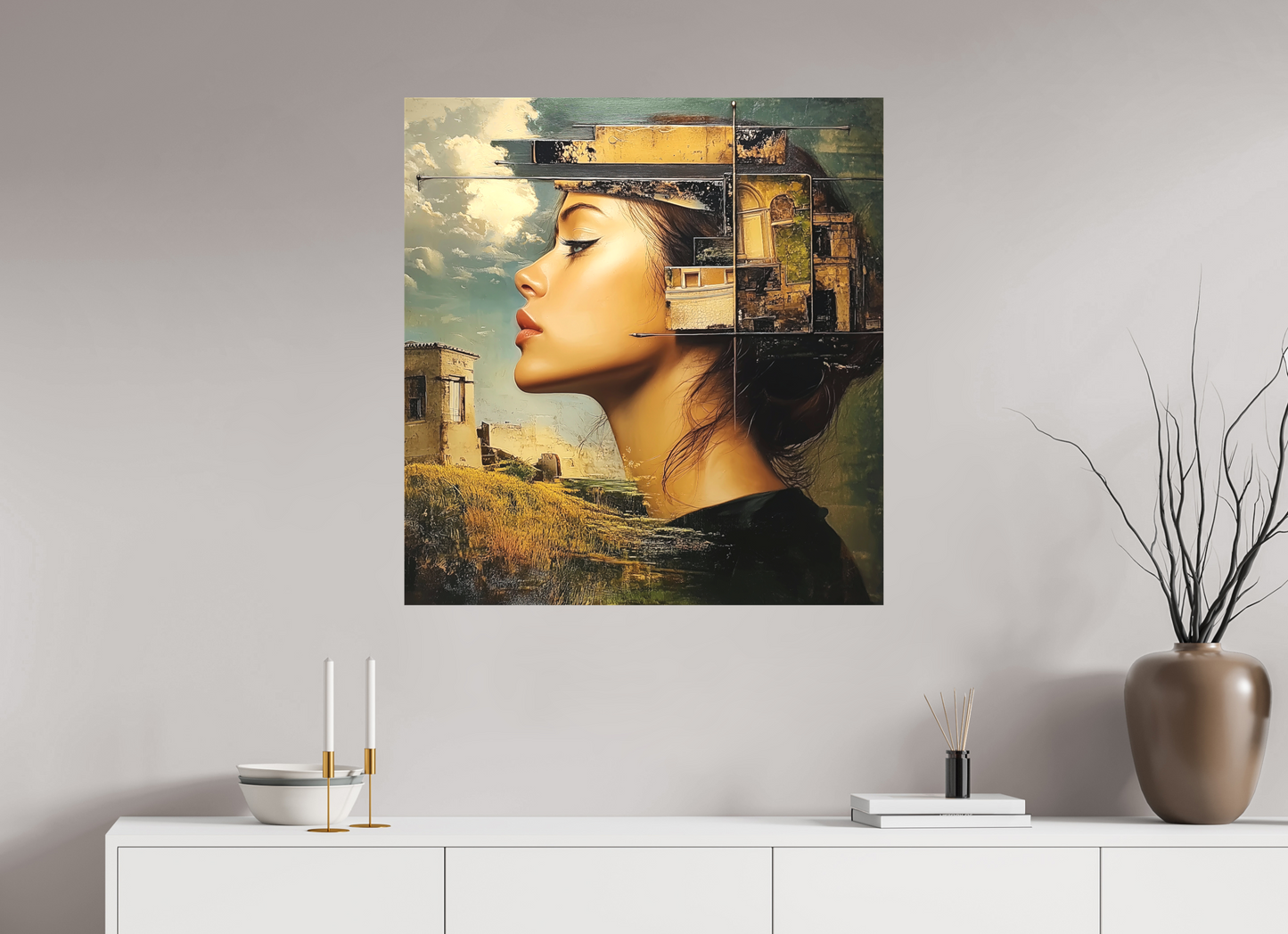 80 x 84,8 cm, TELA OPACA SU TELAIO DayDream