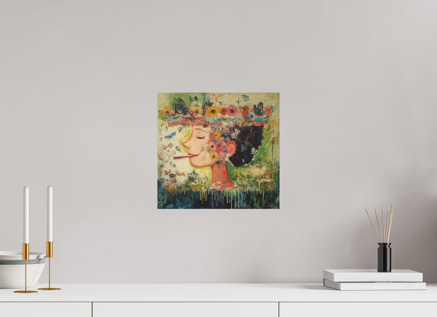 31,5 x 30 cm, Stampa diretta su legno Miss Nanchè