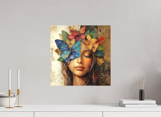 40 x 40 cm, TELA OPACA SU TELAIO Chrysalis