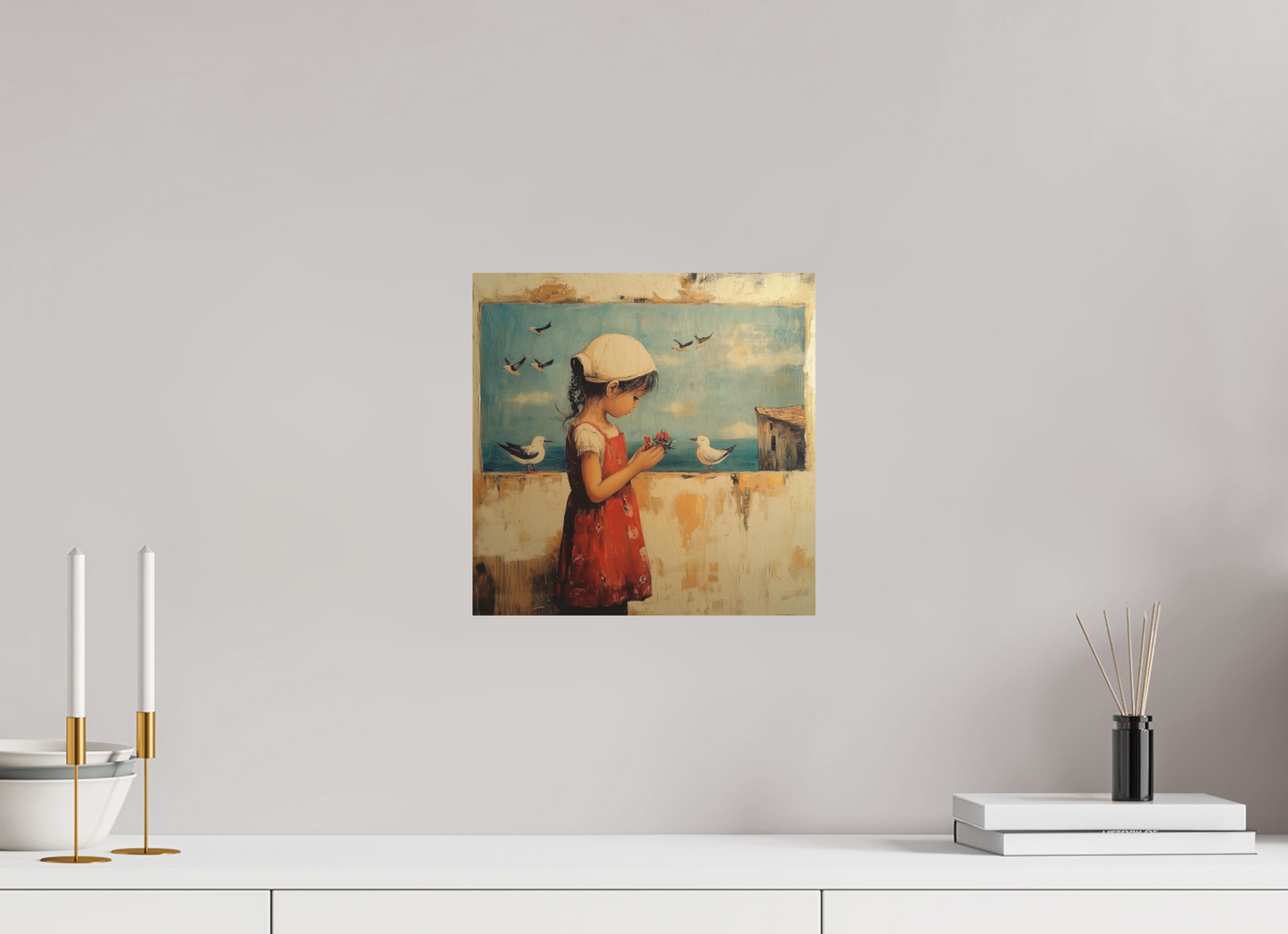 30 x 30 cm, Stampa diretta su legno Un Petit Moment