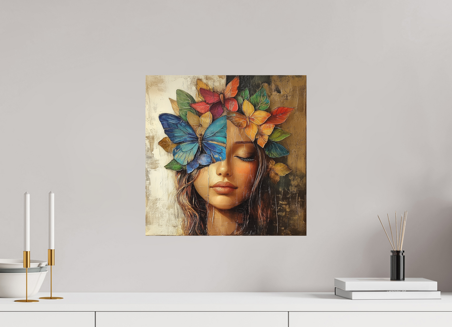 40 x 40 cm, Fine Art Canson Photographique su alluminio dibond Chrysalis