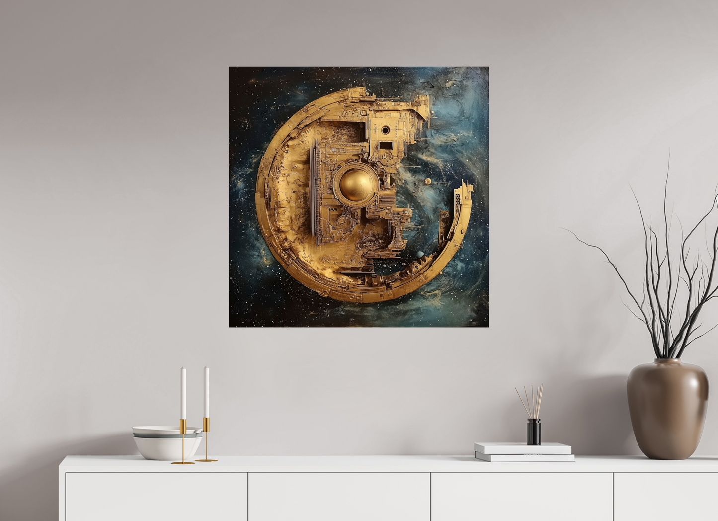 80 x 80 cm, Fine Art Pearl su alluminio dibond Dyson Reverie