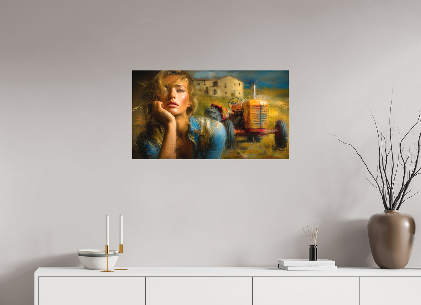 80 x 45 cm, TELA OPACA SU TELAIO Wild Flower