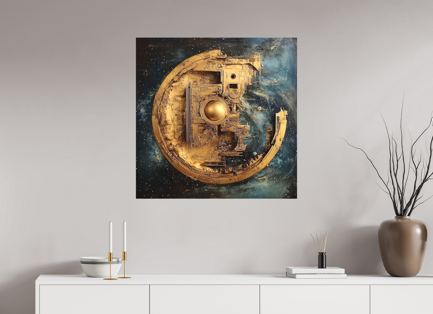 80 x 80 cm, TELA OPACA SU TELAIO Dyson Reverie