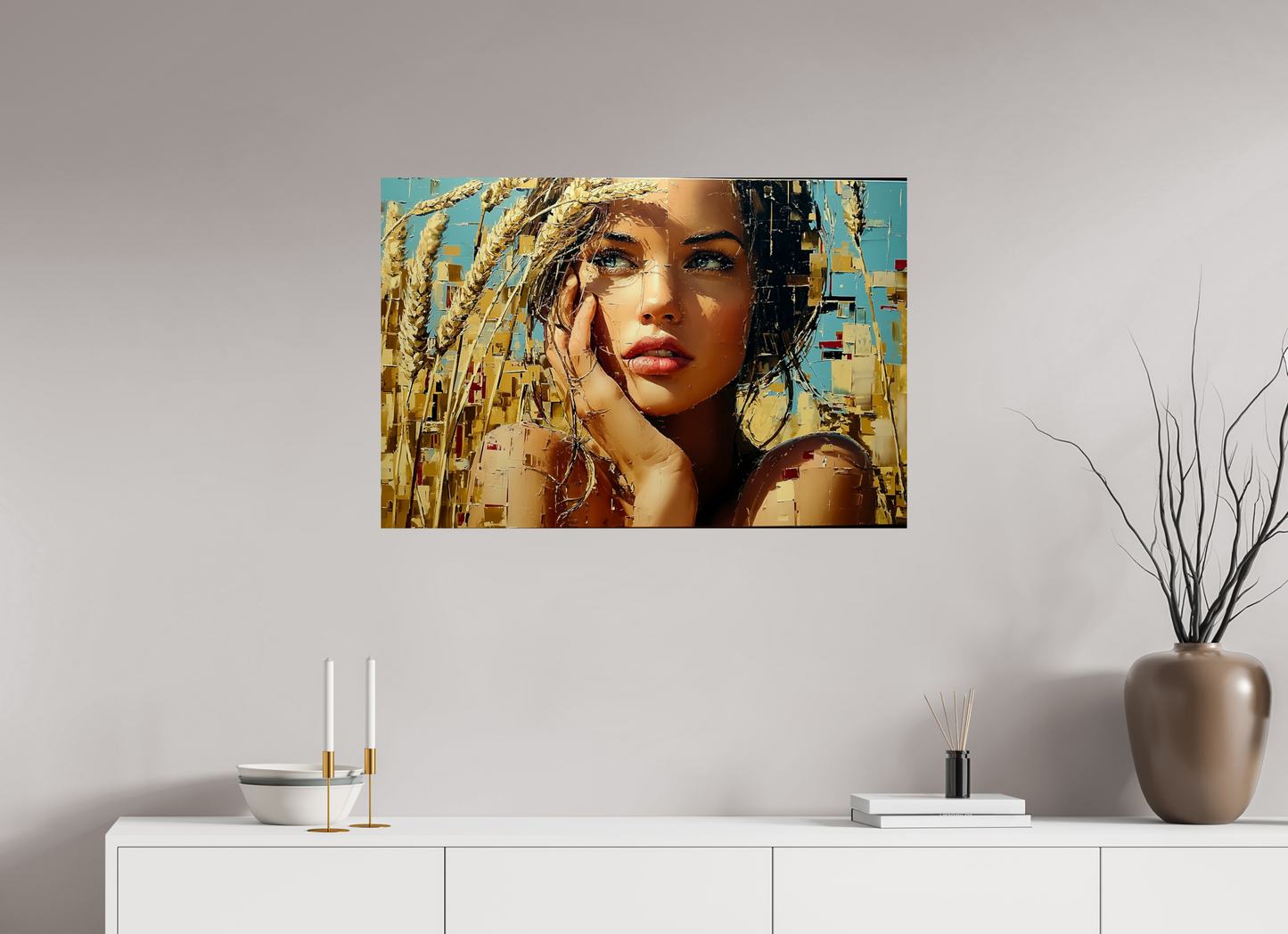 90 x 60 cm, Fine Art Pearl su alluminio dibond In the Field