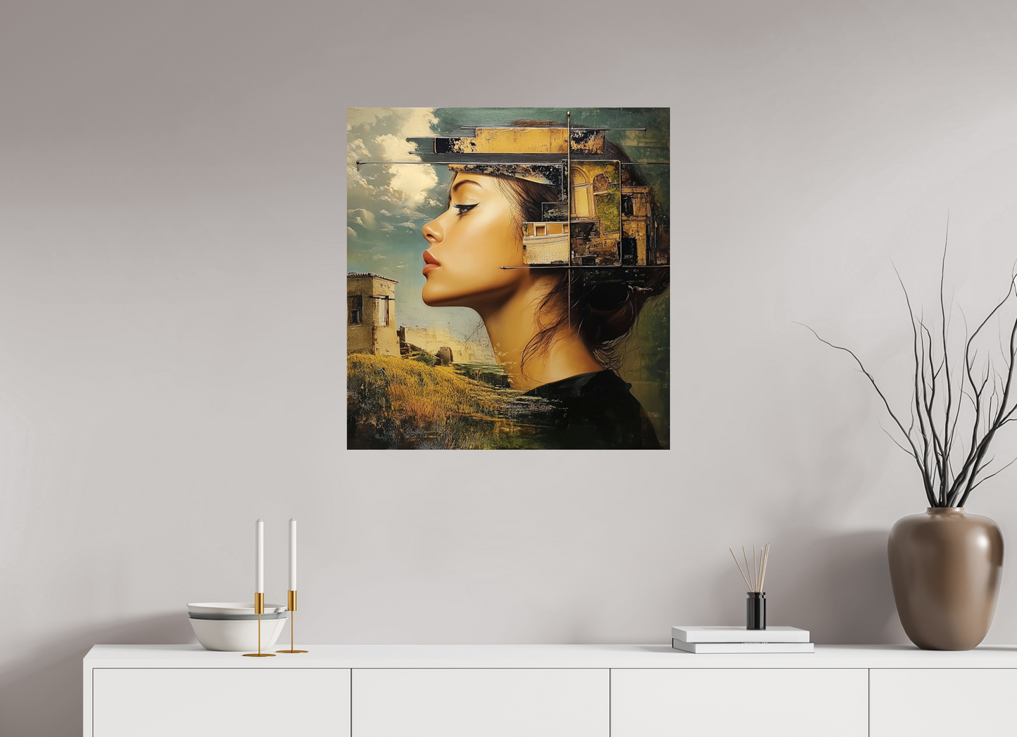 70 x 74,2 cm, Fine Art Print Baryta su alluminio dibond DayDream