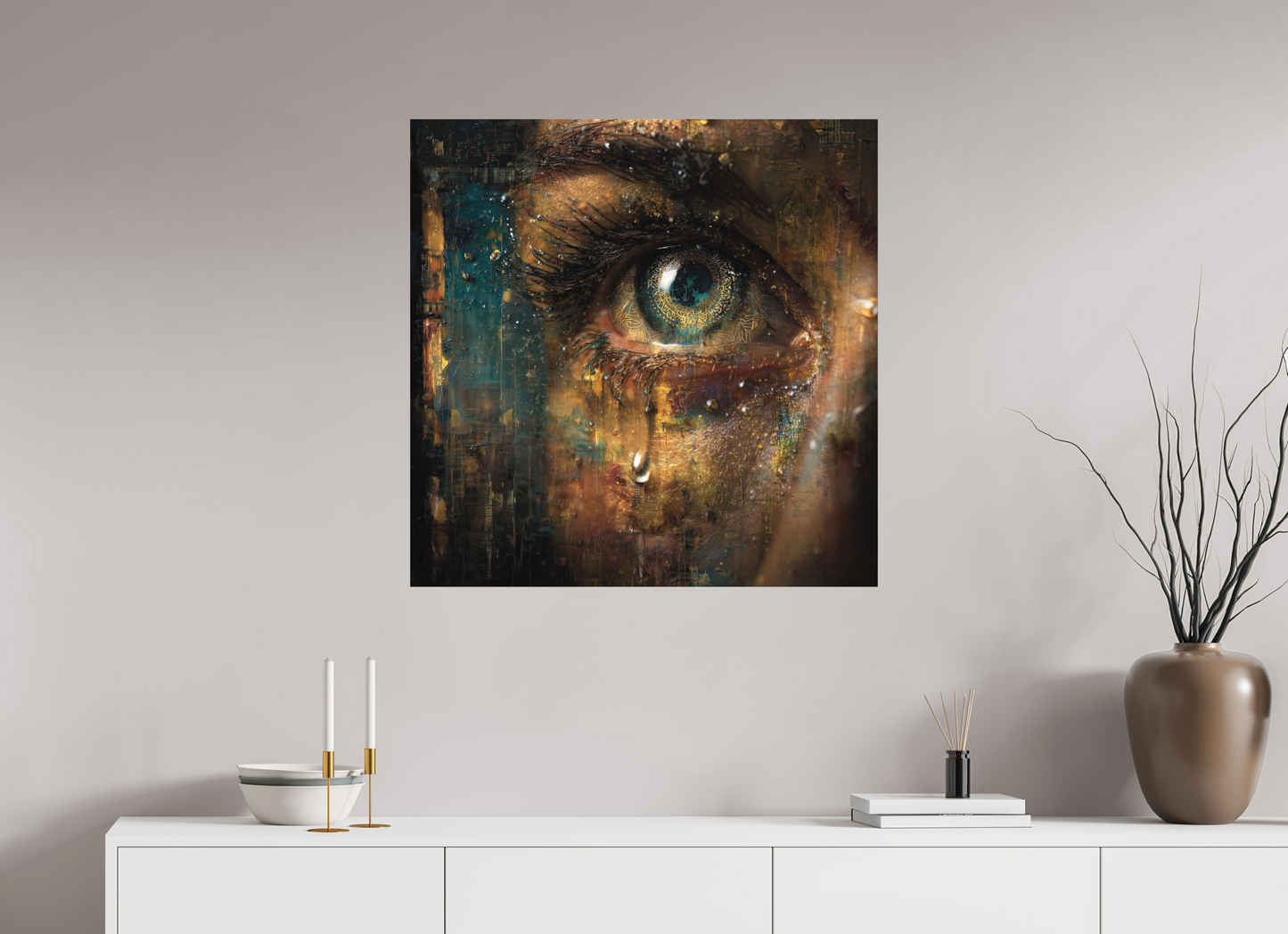 80 x 80 cm, Fine Art Canson Photographique su alluminio dibond Tears of Awareness