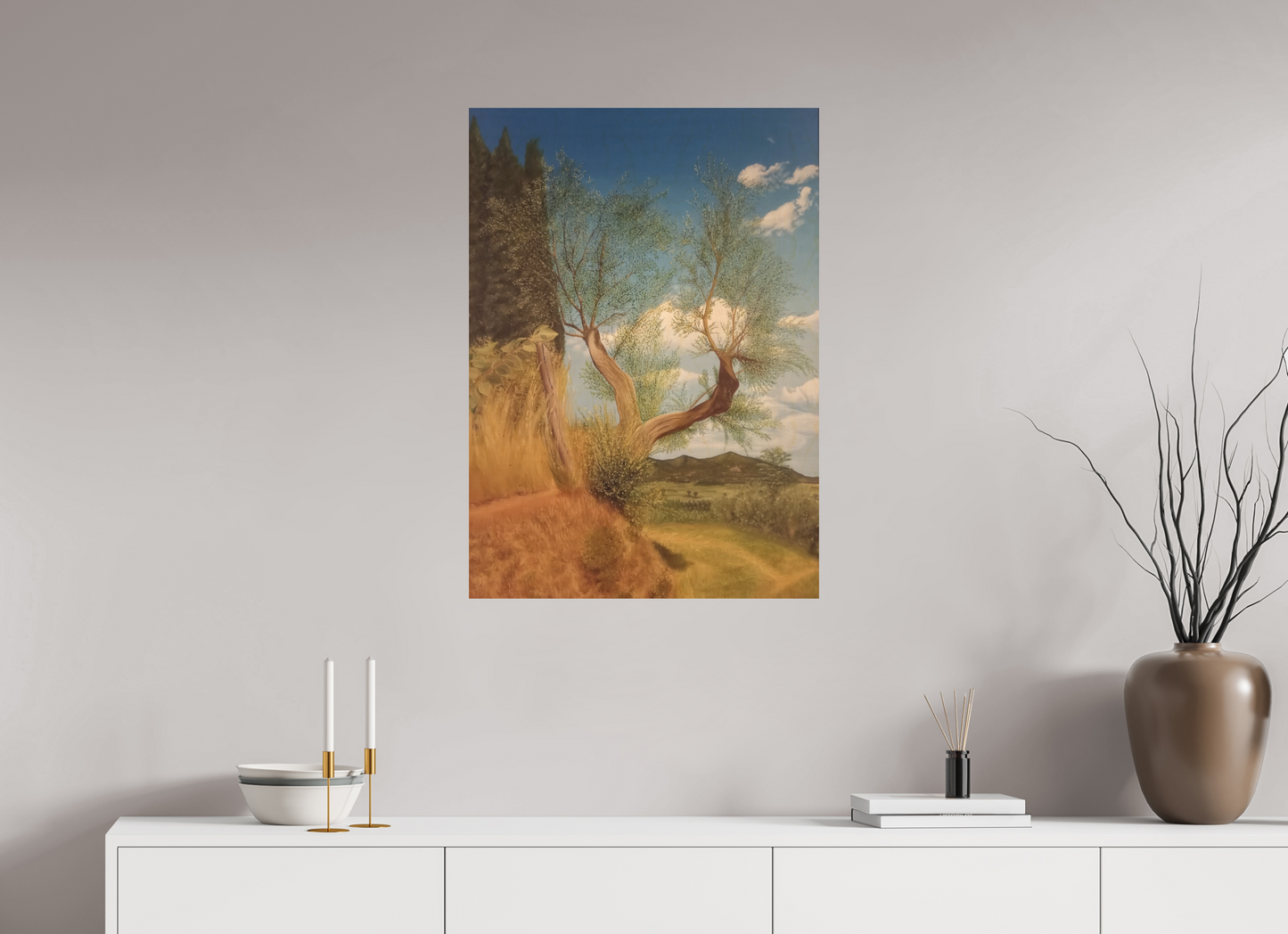 60 x 84,1 cm, Stampa diretta su legno De Natura Olivae