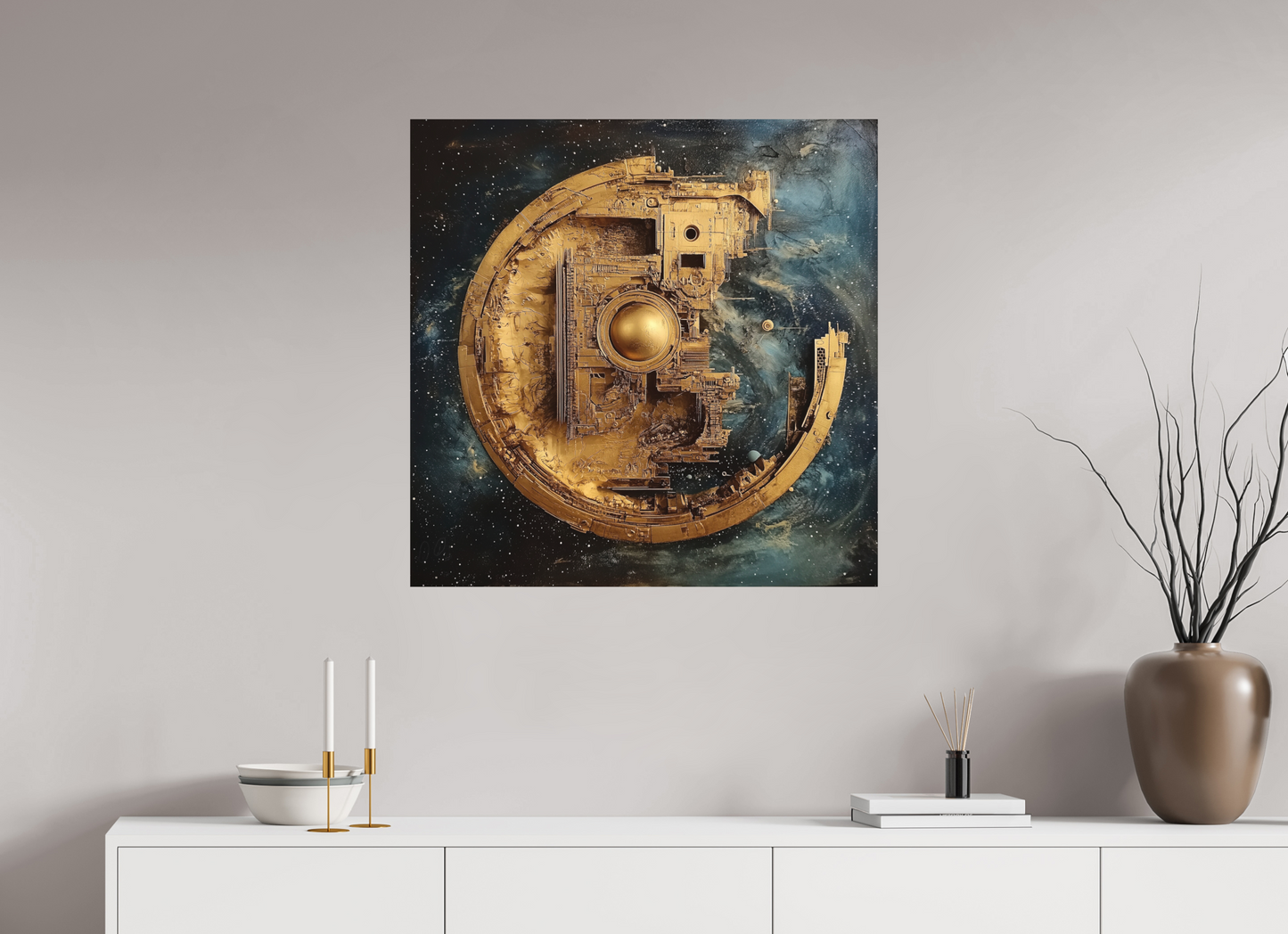 80 x 80 cm, Stampa diretta su alluminio Dibond Dyson Reverie