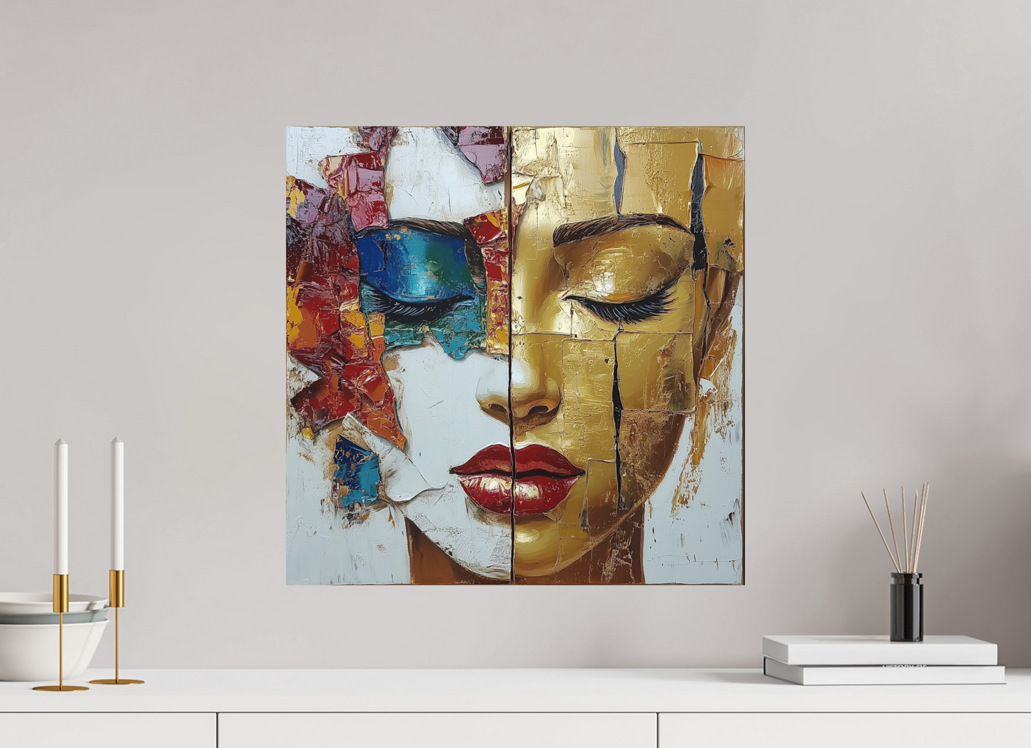 50 x 50 cm, Fine Art Canson Photographique su alluminio dibond Soul Colors