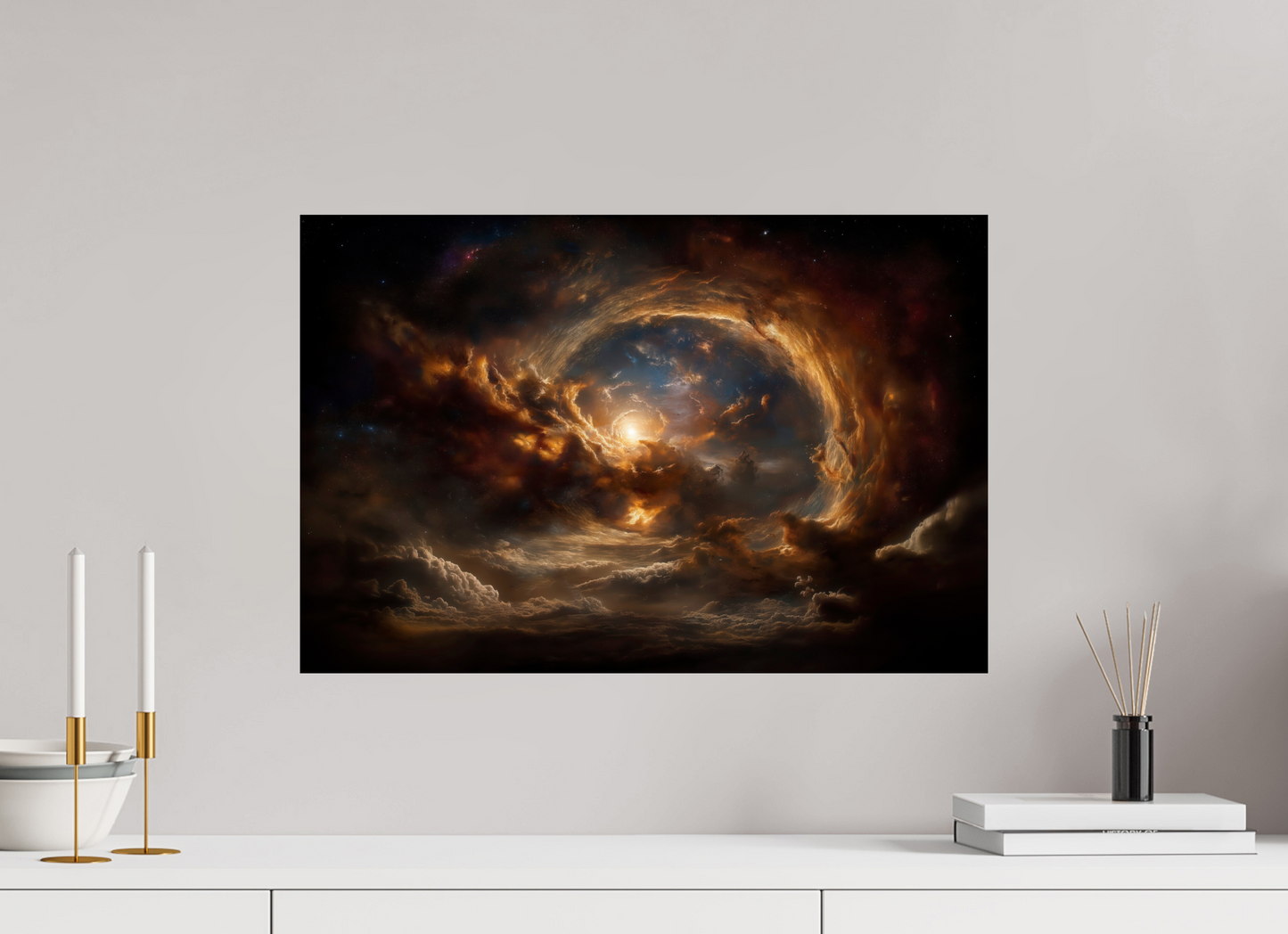 60 x 40 cm, Fine Art Print Baryta su alluminio dibond Primordial