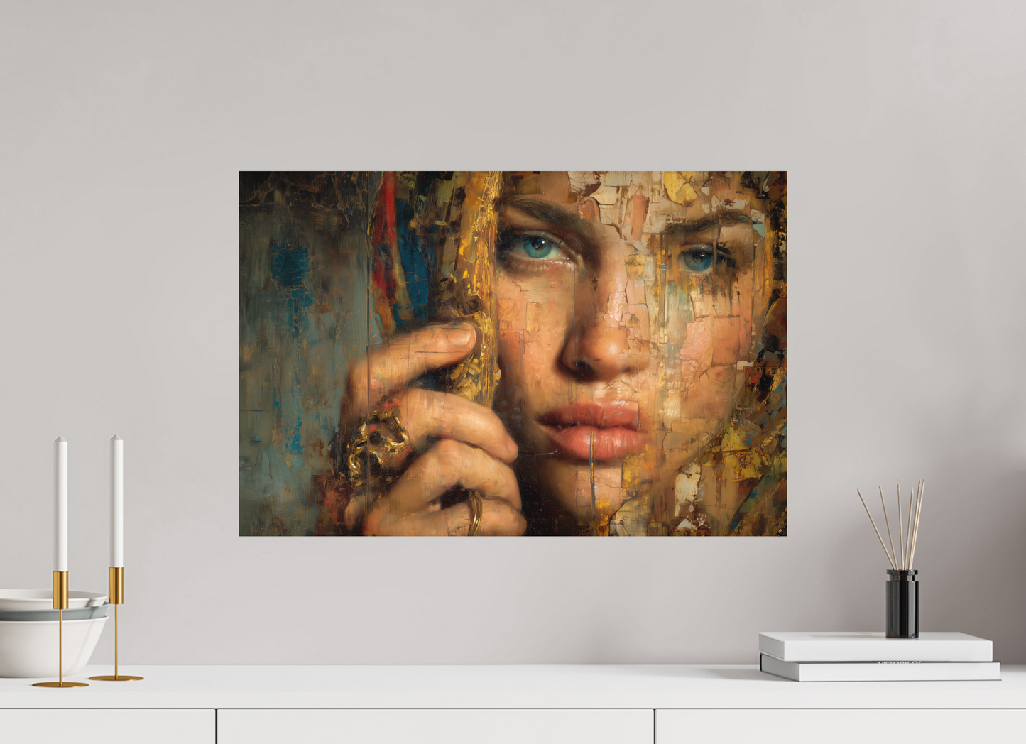 60 x 40 cm, Fine Art Canson Arches Aquarelle Rag su alluminio dibond Beyond the eyes