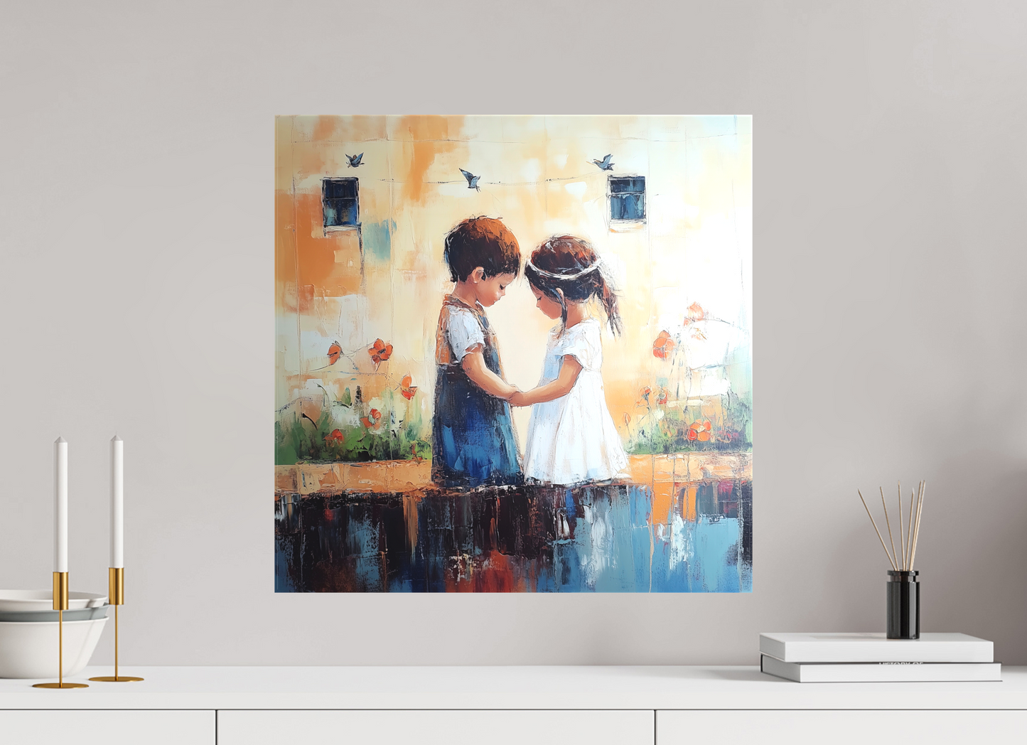 50 x 50 cm, TELA OPACA SU TELAIO The Promise