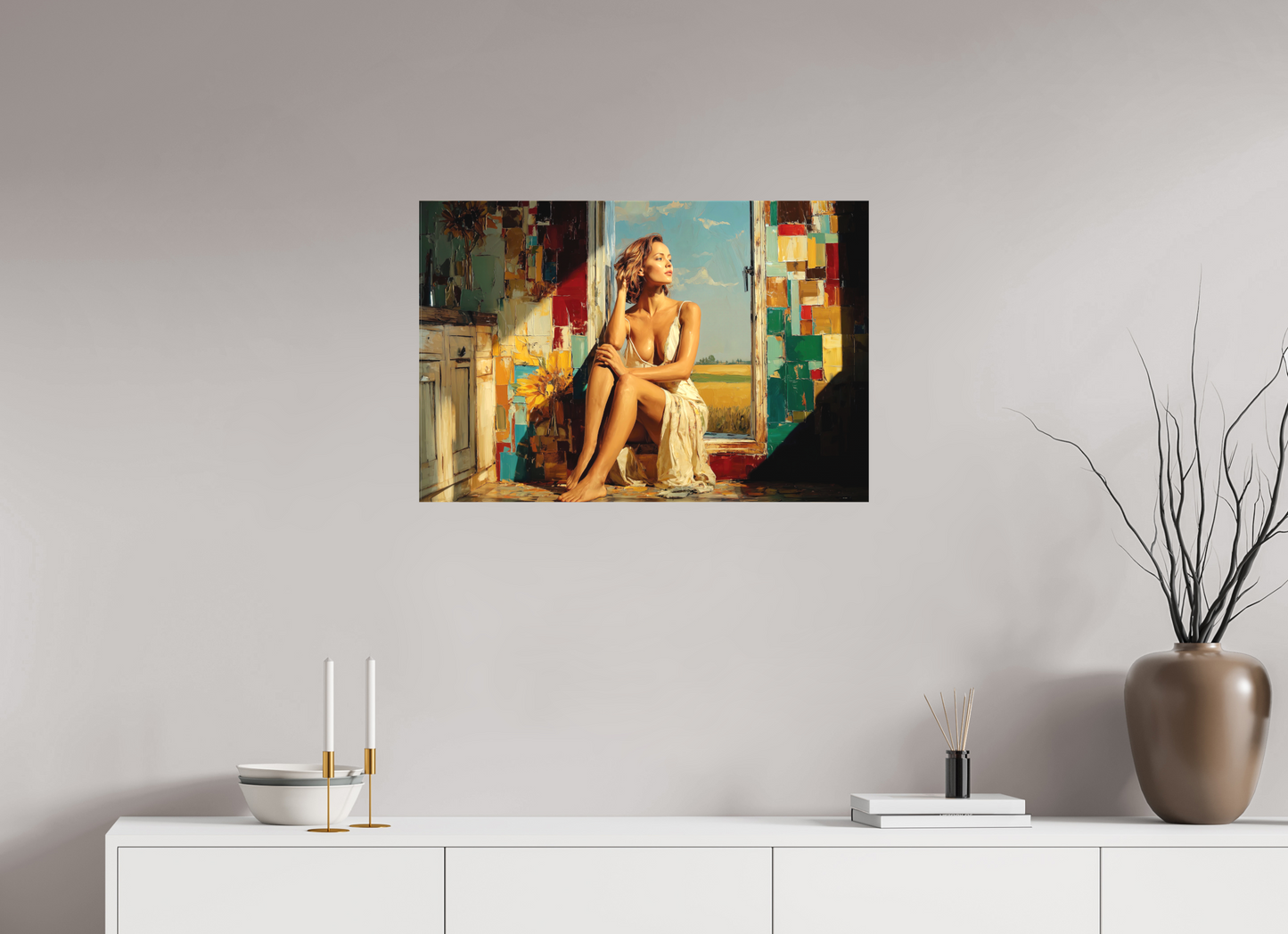 75 x 50 cm, TELA OPACA SU TELAIO Moment of Memories