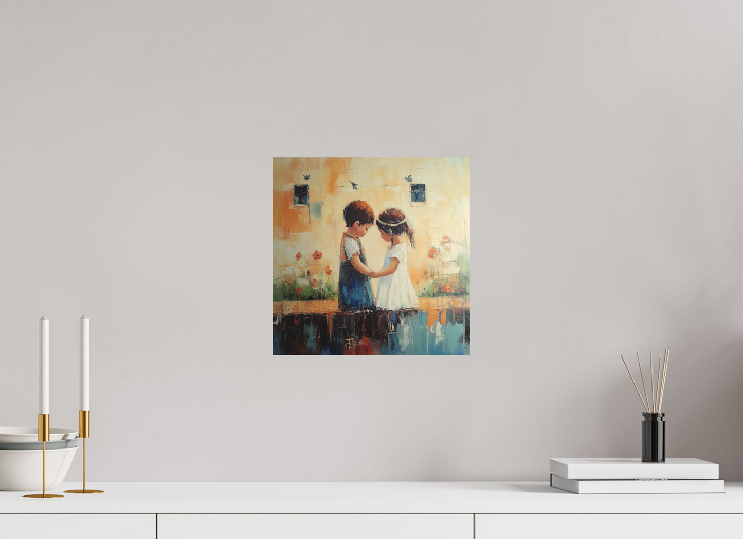 30 x 30 cm, Stampa diretta su legno The Promise