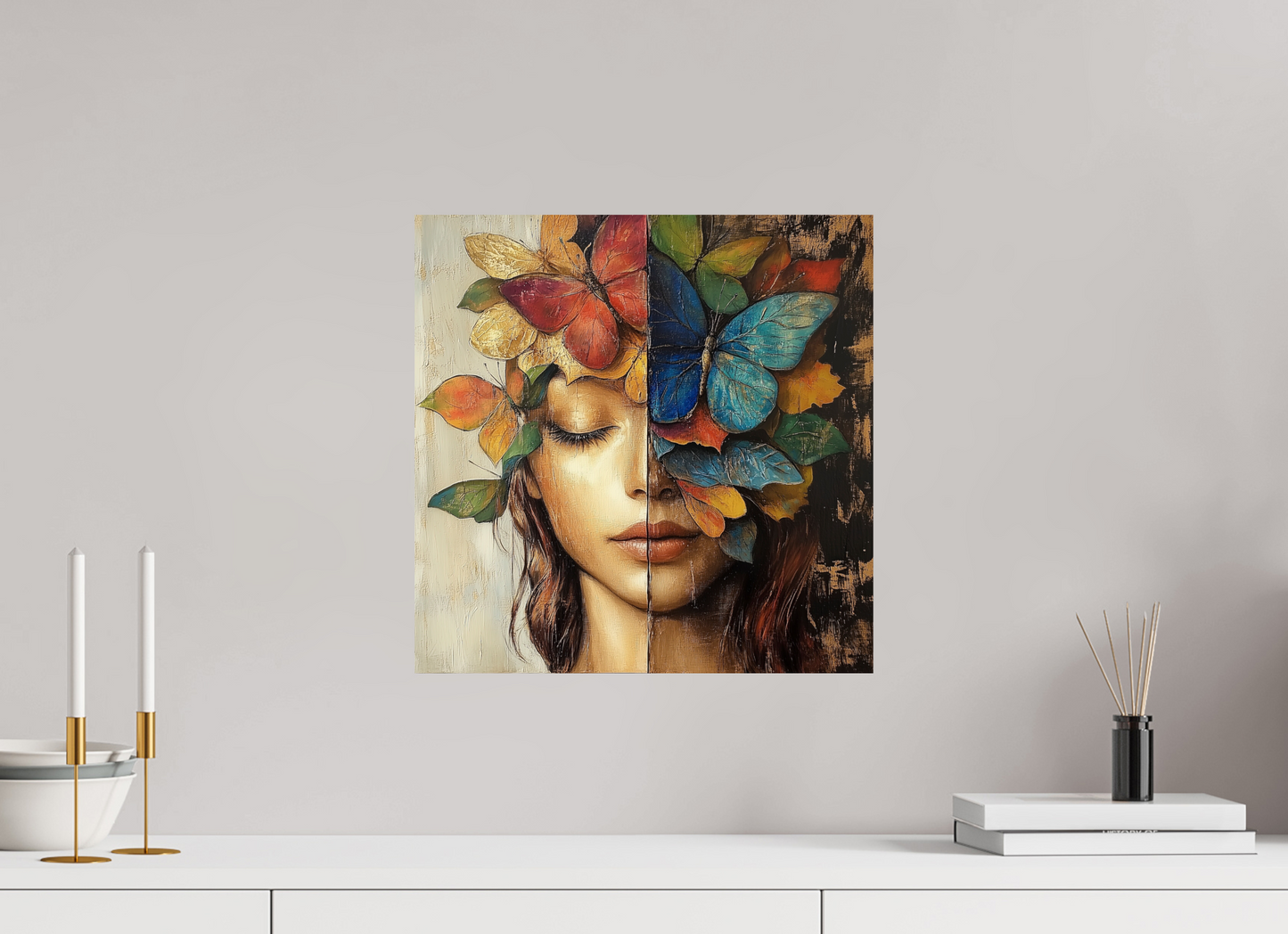 40 x 40 cm, Fine Art Pearl su alluminio dibond The Flower