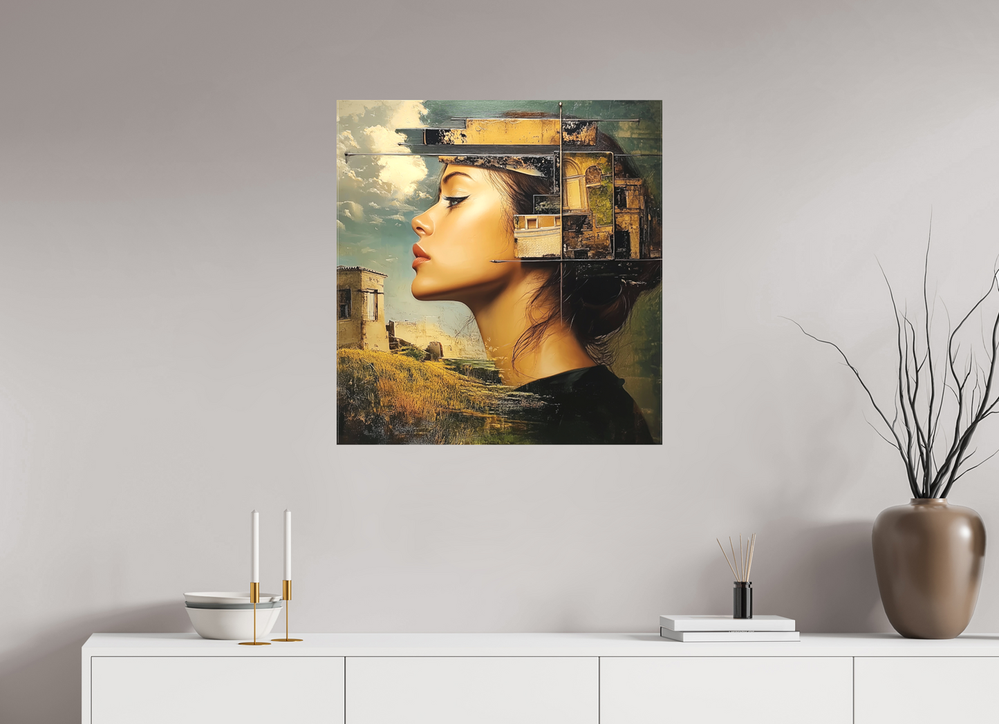 70 x 74,2 cm, TELA OPACA SU TELAIO DayDream