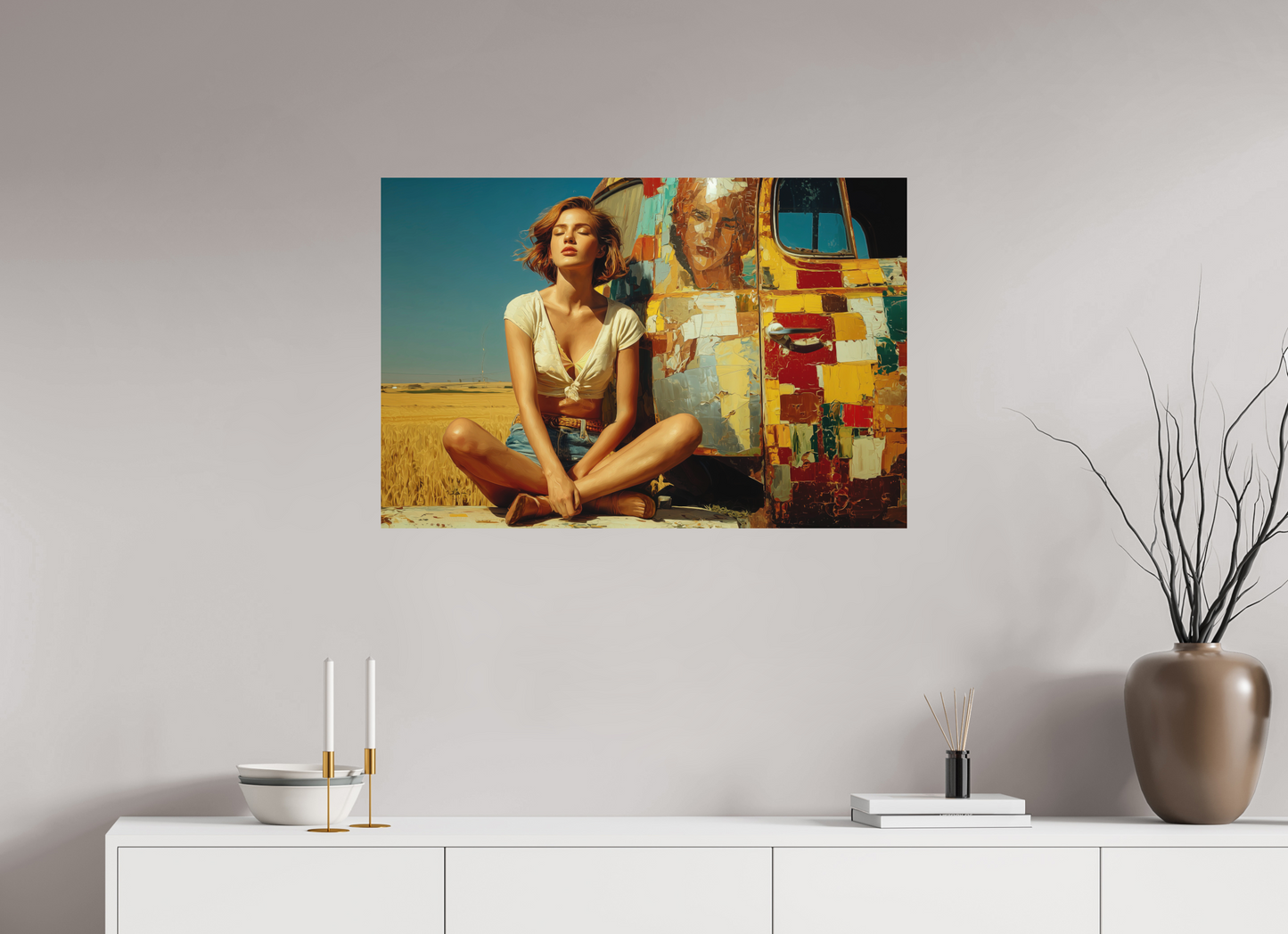 90 x 60 cm, Fine Art Canson Photographique su alluminio dibond Harvest of Moments