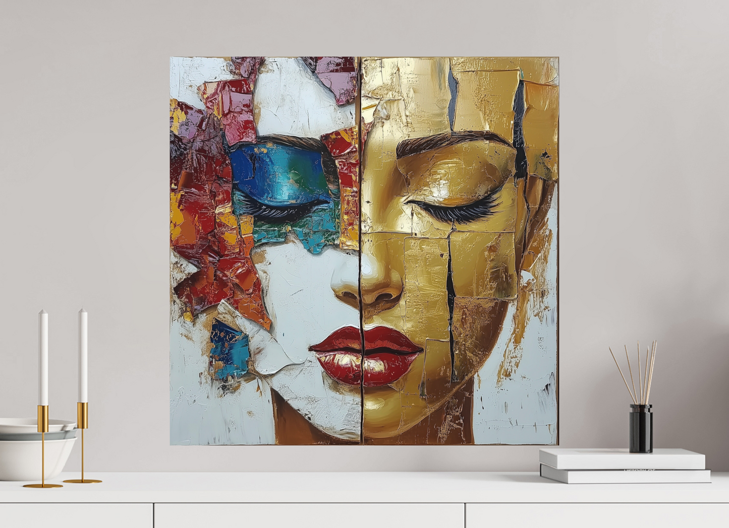 60 x 60 cm, Fine Art Canson Photographique su alluminio dibond Soul Colors