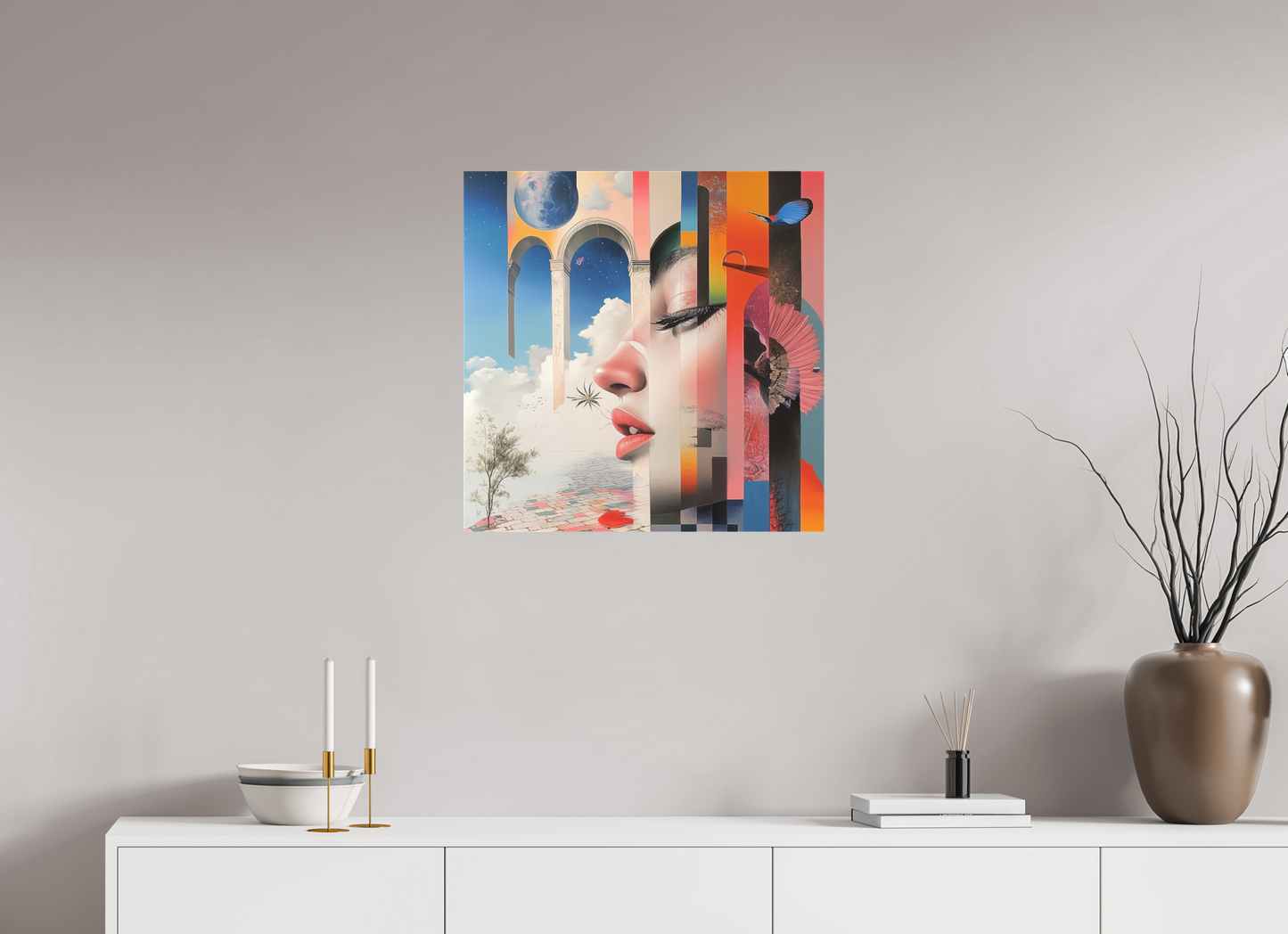 60 x 60 cm, TELA OPACA SU TELAIO Inner World