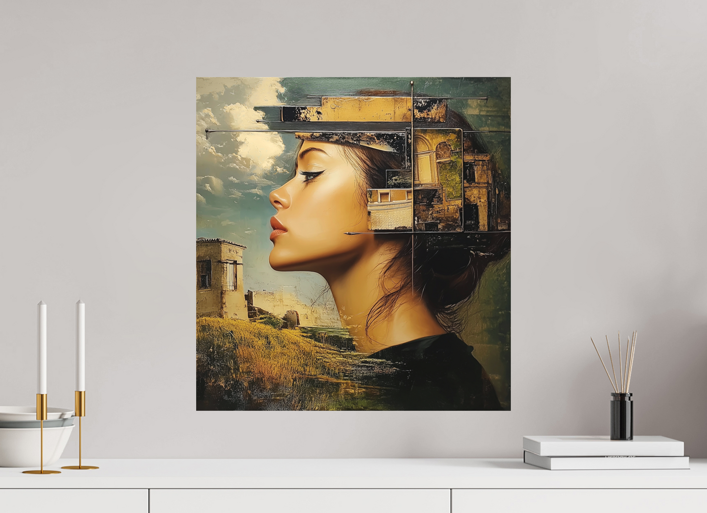 50 x 53 cm, Stampa diretta su alluminio Dibond DayDream