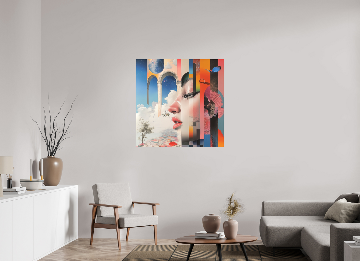 100 x 100 cm, TELA OPACA SU TELAIO Inner World