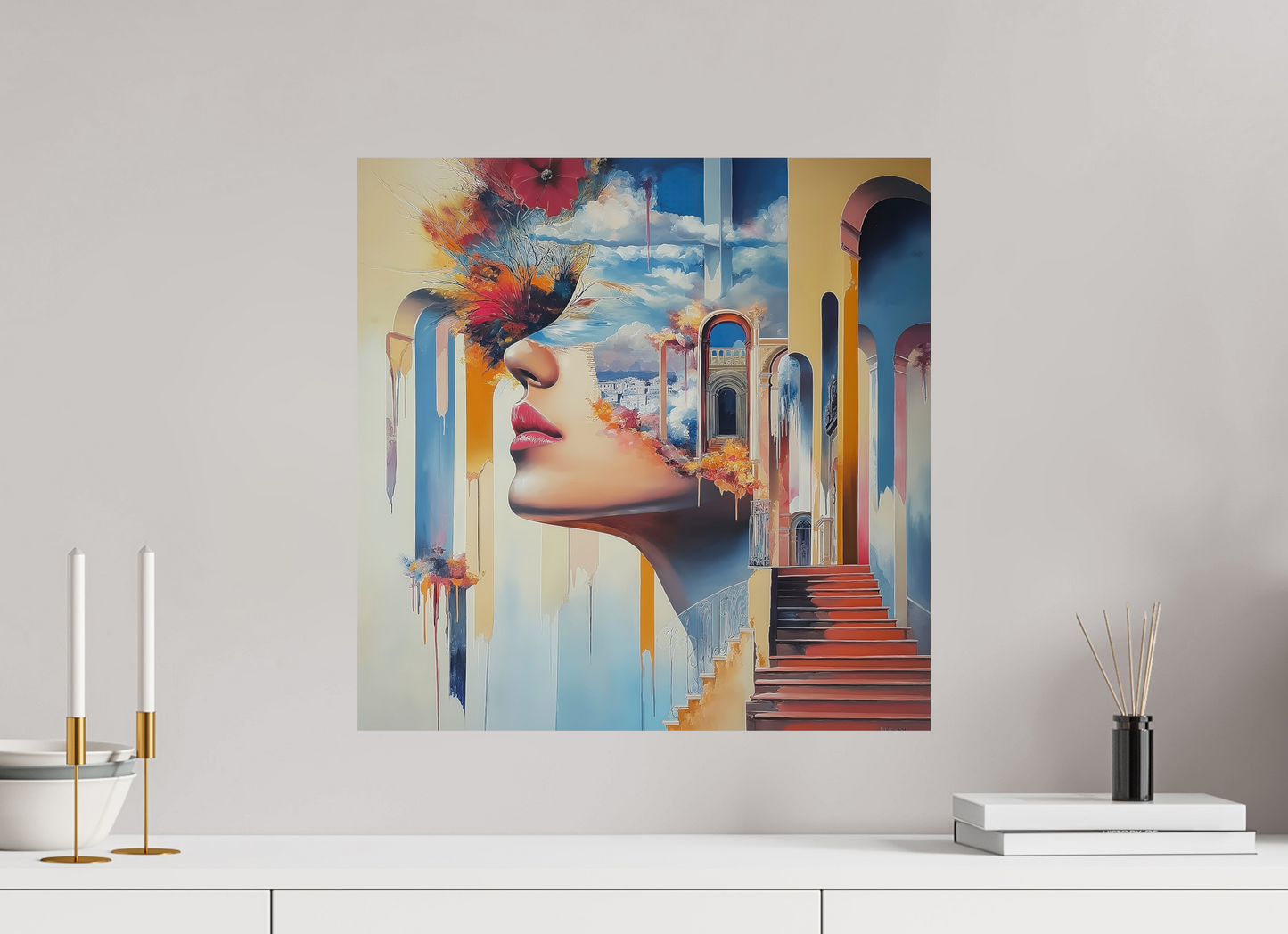 50 x 50 cm, Fine Art Pearl su alluminio dibond The Dream