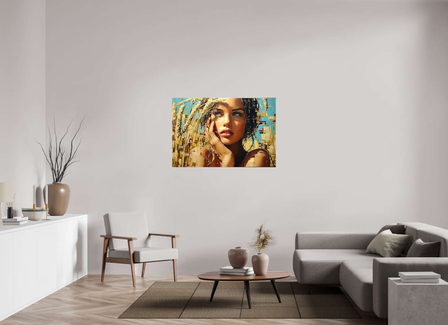 120 x 80 cm, TELA OPACA SU TELAIO In the Field